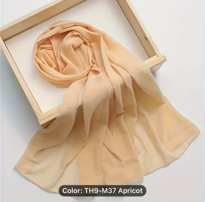 Apricot Georgette Hijab